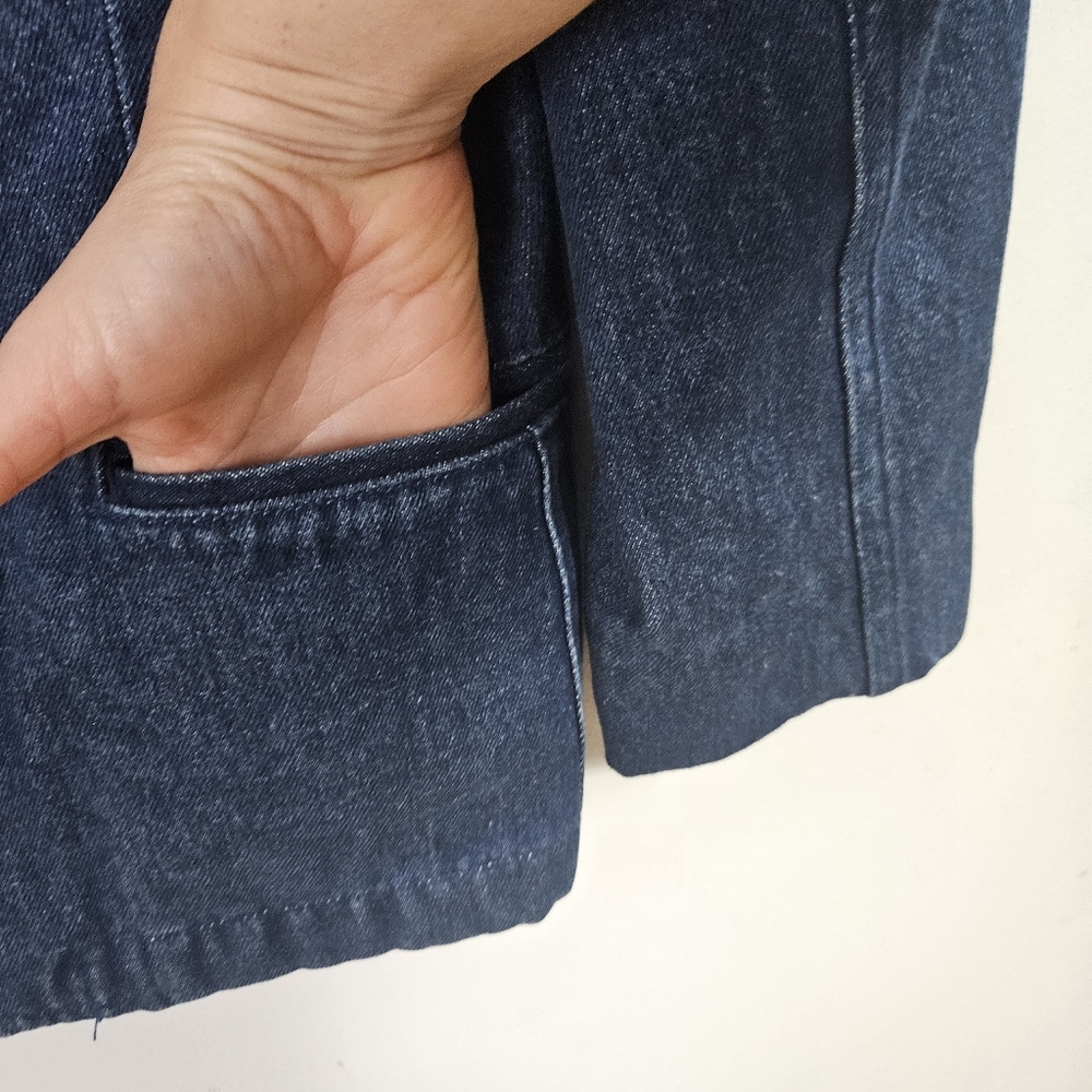SOLD VTG 80s Ralph Lauren Blue Label Double Breasted Denim Blazer Jacket M - Picture 12 of 15